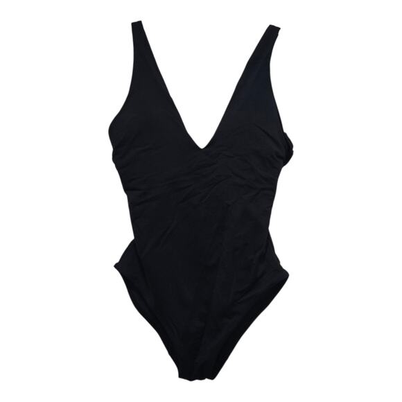 Everlane Other - Everlane swimsuit womens size xs black renew vneck wireless one piece swimwear
